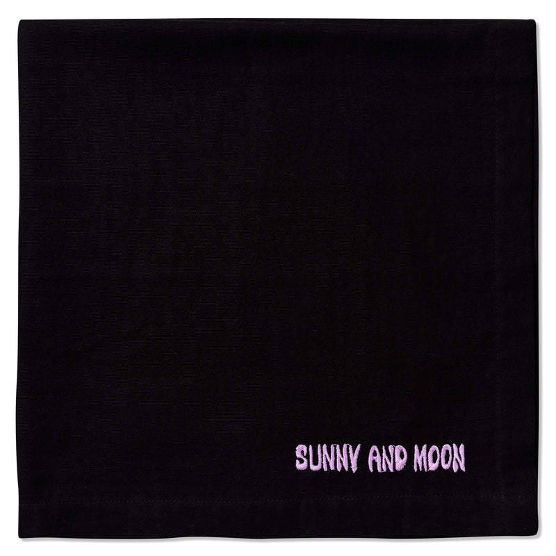 Plain black cotton muslin sunny and moon premium luxury baby burp cloth swaddle