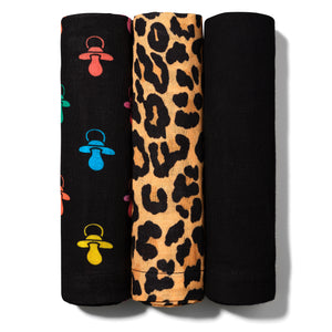 Leopard dummy soft muslin cotton premium stylish luxury swaddle baby muslin