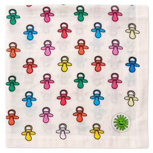 dummy baby muslin burp cloth swaddle i heart crying stylish cool luxury premium baby gift