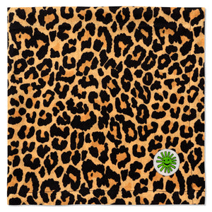 leopard baby muslin burp cloth swaddle i heart crying stylish cool luxury premium baby gift