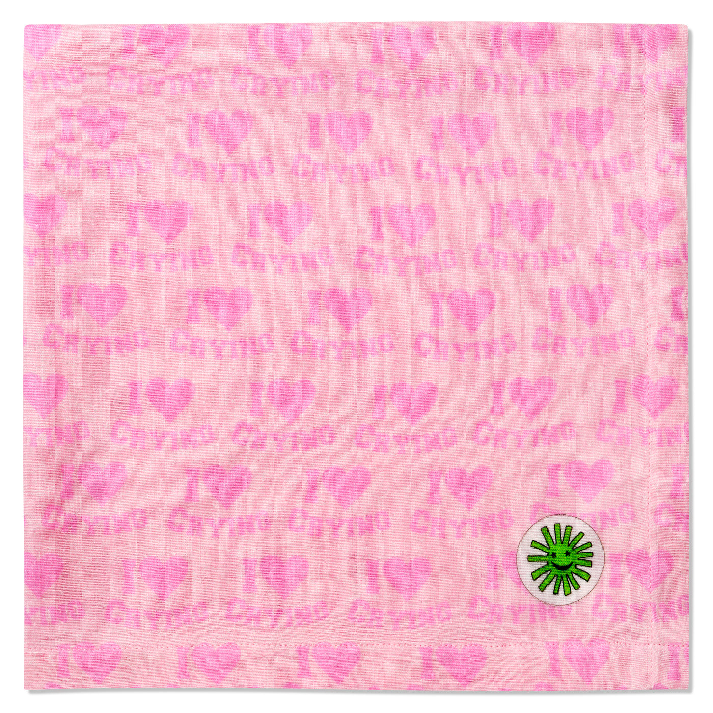  pink baby muslin burp cloth swaddle i heart crying stylish cool luxury premium baby gift