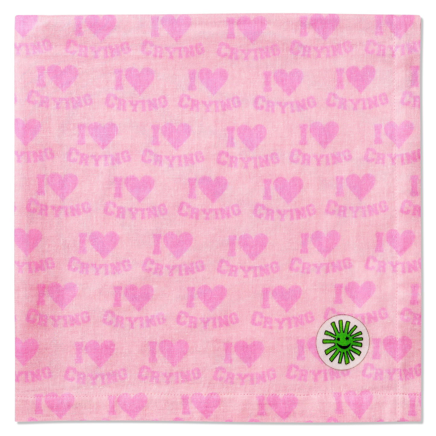  pink baby muslin burp cloth swaddle i heart crying stylish cool luxury premium baby gift
